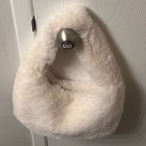 Fluffy Cream Handbag